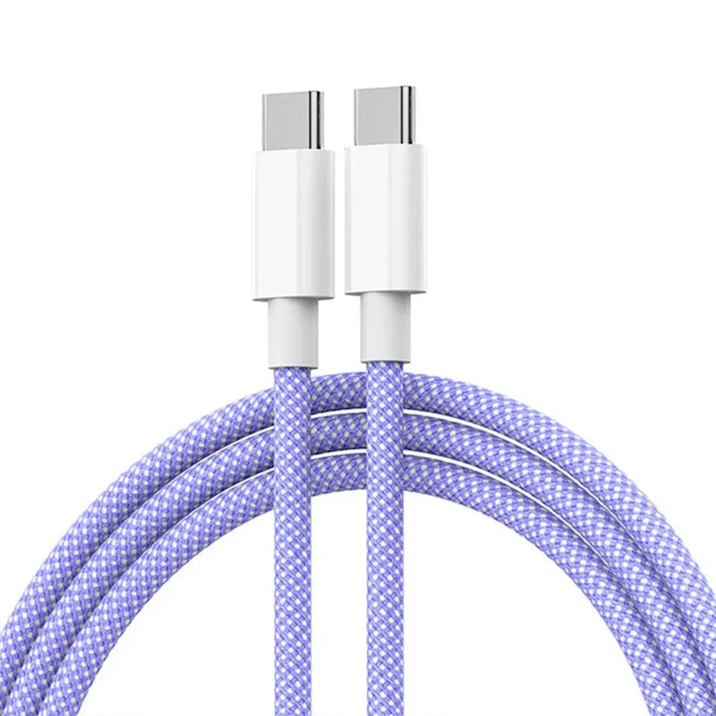 Cable USB C Tressé Coloré