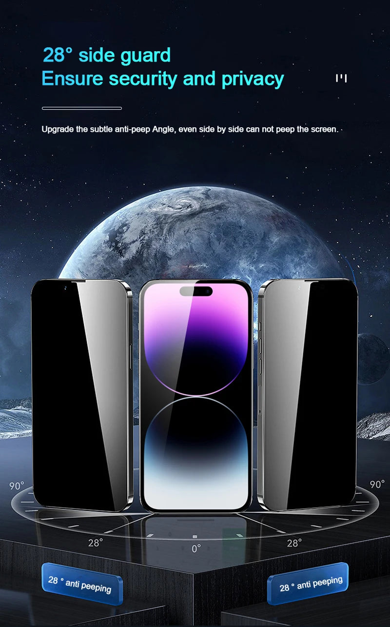Vitre Ecran Anti-Espion iPhone